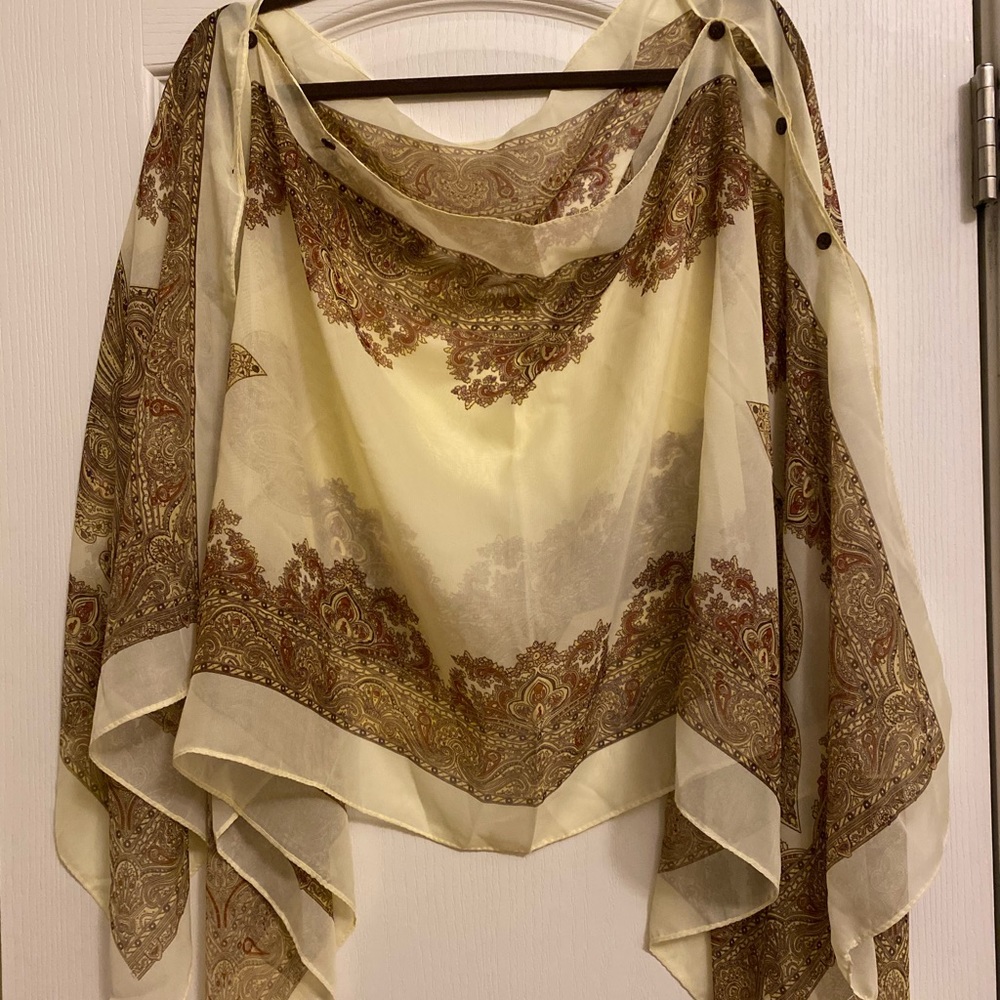 New! Sheer poncho.